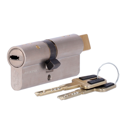 Cilindro a doppia frizione di alta sicurezza - Antibumping, antipicking, antiperforazione e antieffrazione - Adatto per YALE-LINUS-L2 - Sistema di 7 pistoncini e 2 sensori - Dimensioni 40 x 35 mm - Include 2 chiavi fisiche