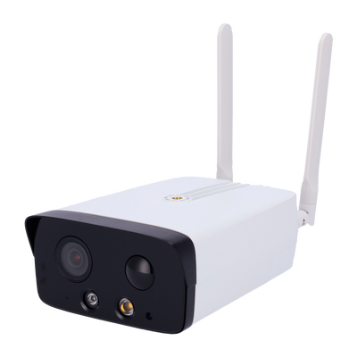 Bullet 4G Camera - 4MP progressive CMOS - 2.8 mm lens / - Built-in PIR sensor that detects body noise - Two-way conversation - Waterproof IP67