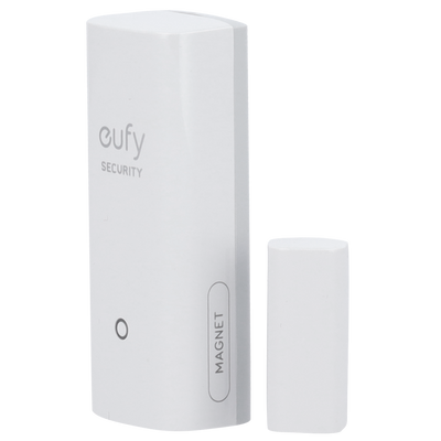 Sensor de apertura Eufy by Anker  - Inalámbrico 868 MHz - Compatible con el sistema de alarma Eufy - Botón de enlace rápido a HomeBase - Funcionamiento a pilas - Fácil instalación