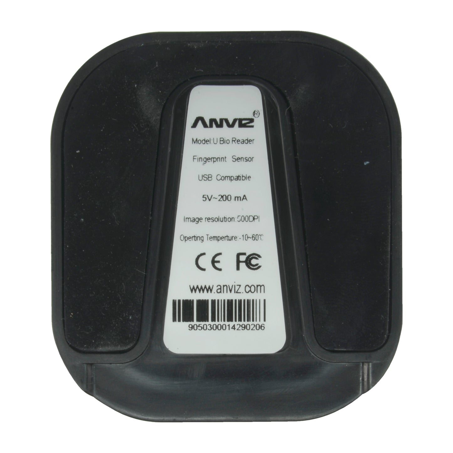 Lector biométrico ANVIZ - Huellas dactilares - Grabación segura y confiable - Comunicación mini USB - Plug &amp; Play - Tiempo de grabación &lt; 20 ms
