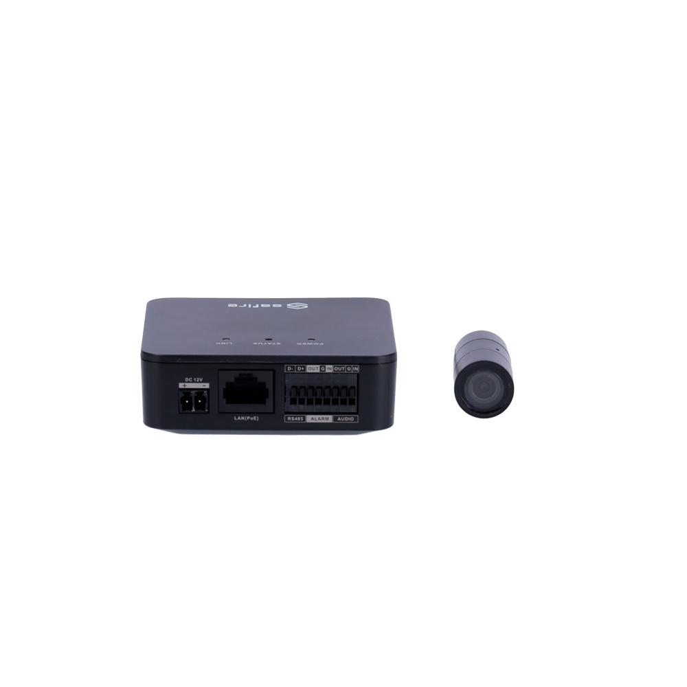 Kit telecamera SAFIRE - 4 Megapixel (2688x1520) | Ottica 2.8 mm - WDR (120 dB) | 3D NR | Audio | Allarmi - Capacità per 3 streams - Compressione H.265+/H.265/H.264+/H.264 - WEB, Software CMS, Smartphone e NVR