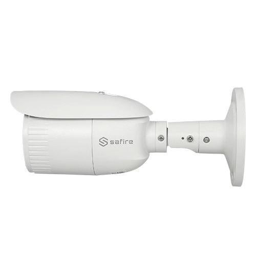 Cámara Bullet IP de 4 Megapíxeles - Sensor CMOS de escaneo progresivo de 1/3" - Lente motorizada varifocal de 2.8~12 mm - LED IR Alcance de 50 m - Compresión H.265+ - PoE (802.3af) | Alarmas