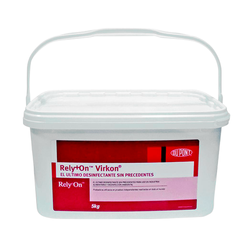 Rely+On Virkon - Bactericidal, levuricidal and viricidal disinfectant - Pack of 5Kg / 1000 doses - UNE-EN 14476, UNE-EN 1276 and UNE-EN 13697 standards - Biodegradable - Short execution time (5 in 10 minutes)