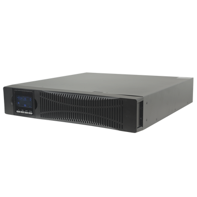 Online UPS for rack or tower installation - Power 2000VA/1800W - 2 protected SAI/UPS outputs - Recharge time 4h 90% - Hot swappable - 4 sealed lead-acid batteries (included)