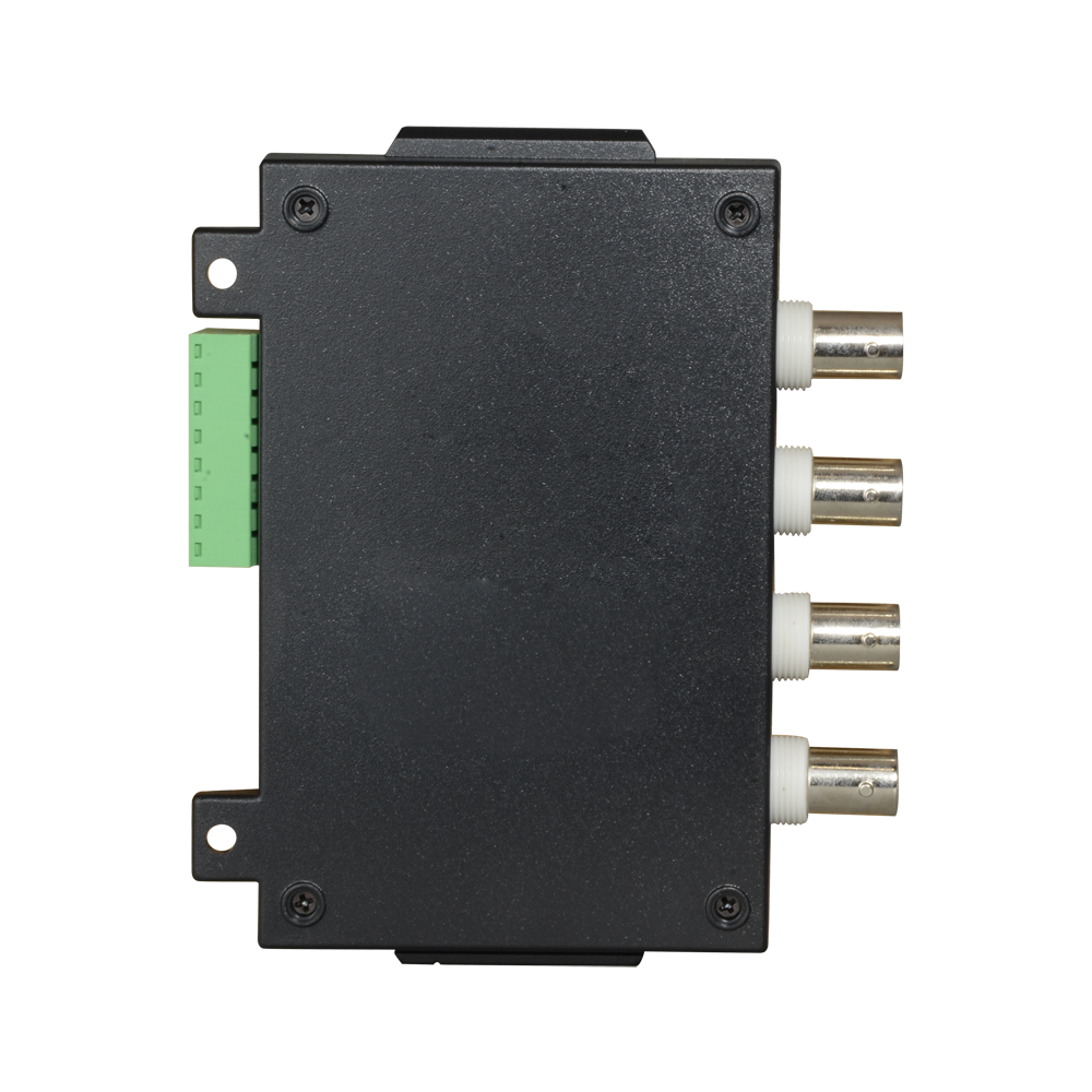 Video Balun per HDTVI / HDCVI / AHD /CVBS - 4 canali passivi - Include 4 BA612P-HAC - Connessione BNC e RJ45 - Distanza: 180 ~ 440 m