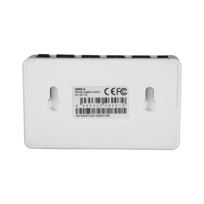 Desktop Switch - 5 Gigabit Ports - Speed ​​10/100/1000 Mbps - Plug &amp; Play - Energy Saving Technology