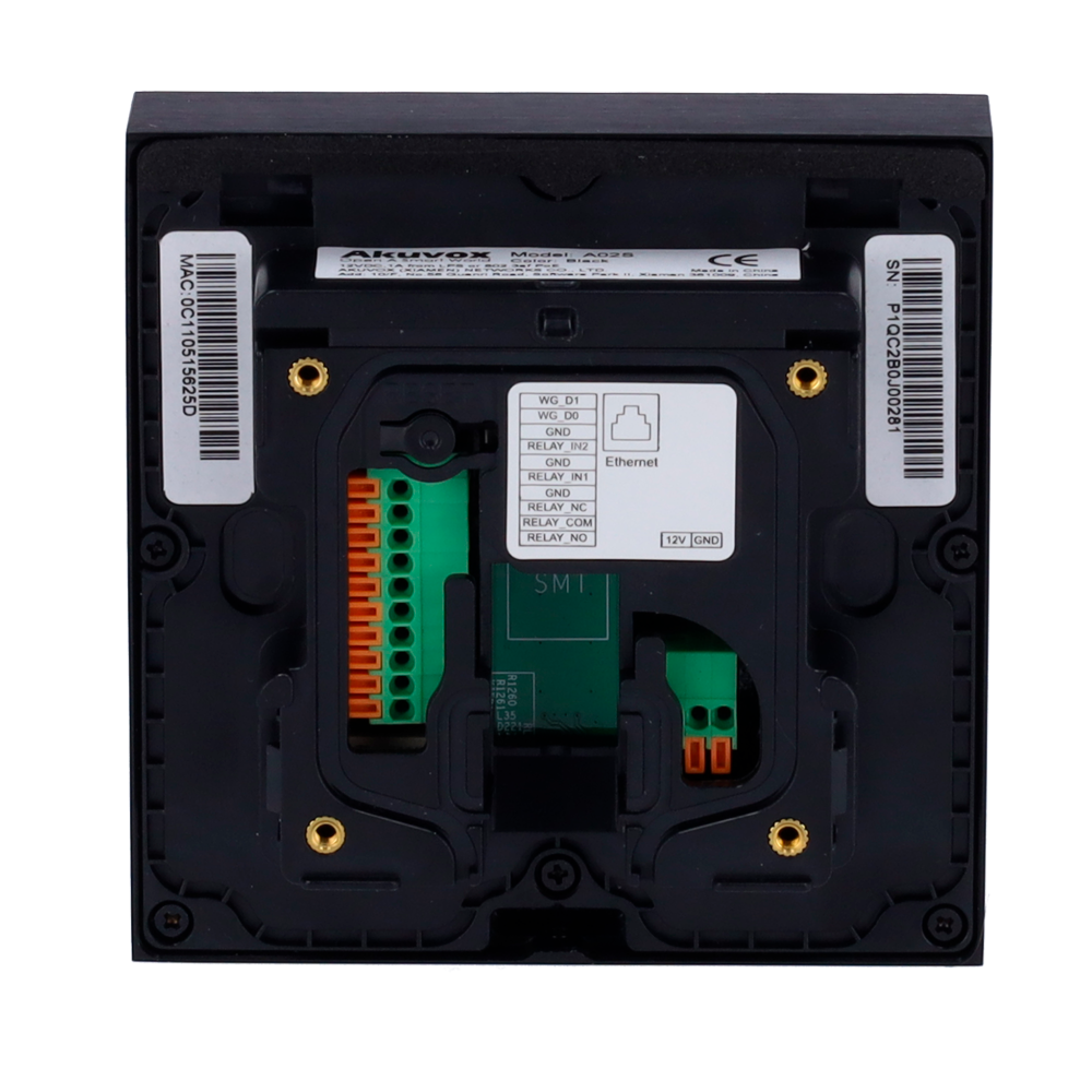 Access Control - EM/MF Card, NFC & PIN | 1 relay - 20,000 users | 100,000 Logs - Integrated Controller | Wiegand 26/34 - Suitable for outdoor IP65 | TCP/IP and PoE - Connection via Cloud | 12V output