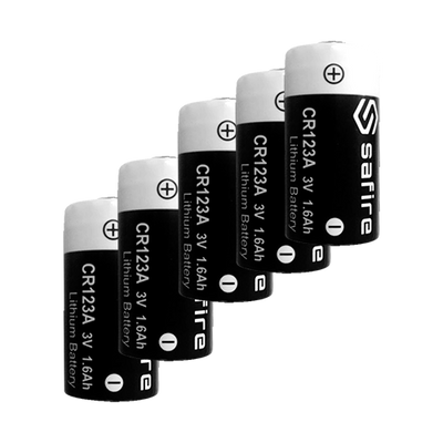 Safire - Pack batteria CR123A - 50 unità - Voltaggio 3.0 V - Litio - Capacità nominale 1600 mAh - Compatibile con i prodotti a catalogo - Innowatt