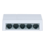 Switch Branded Fast Ethernet - 5 porte RJ45 - Velocità 10/100Mbps - Buffer migliorato per trasmissione video - Plug and Play - Alloggiamento in Plastica