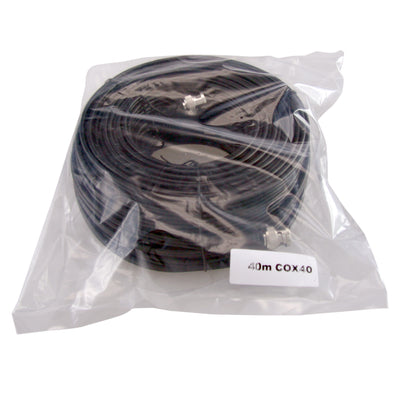 Combined cable RG59 + DC - BNC connector - 40 meters - Video - Power - Low losses
