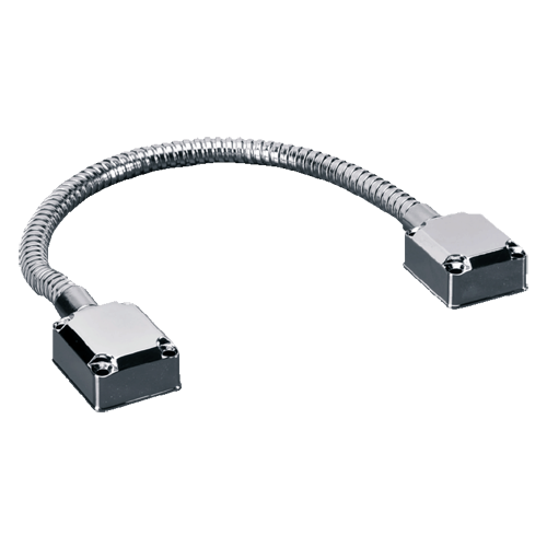 Prensaestopas para puerta - Tubo flexible - Material metálico - Protege los cables de daños - Apto para cualquier tipo de puerta - 480 (Al) x 40 (Fo) x 12,7 (An) mm