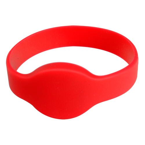 Bracciale di prossimità - ID per radiofrequenza - MF passivo - Frequenza 13.56 mHz - Colore rosso - Massima sicurezza