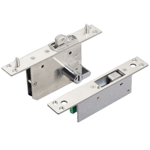 Cerradura de seguridad electromecánica - Modos de apertura Fail Secure y Fail Safe - Fuerza de retención 800 kg | Sensor de puerta - Compatible con puertas correderas - Fabricado en acero inoxidable SUS304 - Cilindro europeo incluido con llaves