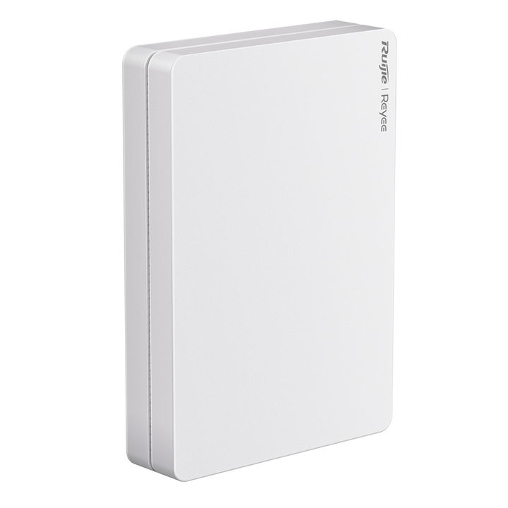 Reyee - AP de Pared Omnidireccional Wi-Fi 6 - Frecuencia 2.4 y 5 GHz / 160MHz Ancho de Canal - Rendimiento Wi-Fi hasta 3000 Mbps - Antenas MU-MIMO 2x2 en 2.4GHz, 2x2 en 5GHz - Instalación cajas mecanismo / 4 Puertos RJ45