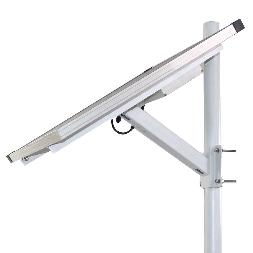 Sistema di alimentazione stand-alone per TVCC - Pannello solare da 80W - Batteria al Litio LiFePo 256Wh (20Ah) - Controller MPPT integrato | Converter AC&amp;DC - Staffa per montaggio su palo - RS-485 per la comunicazione | Connessione al lampione