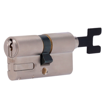 Cilindro ajustable - Doble embrague - Apto para YALE-LINUS-L2 - Sistema de serreta de 6 pines - Dimensiones regulables - Incluye 2 llaves físicas