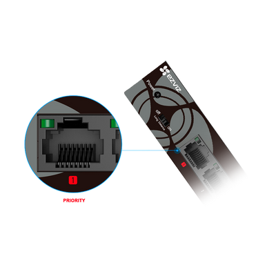 Switch PoE Ezviz - 4 porte PoE + 1 Uplink RJ45 - Velocità fino a 1000 Mbps su tutte le porte - Fino 50W in totale per tutte le porte - Modalità Estesa, fino a 250m di portata - Norma IEEE802.3at (PoE) / af (PoE+)