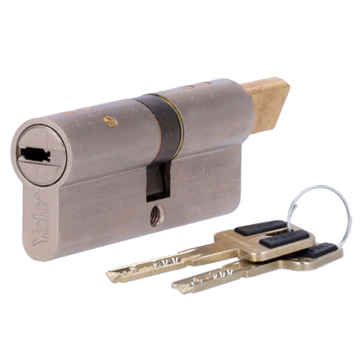 Cilindro a doppia frizione di alta sicurezza - Antibumping, antipicking, antiperforazione e antieffrazione - Adatto per YALE-LINUS-L2 - Sistema di 7 pistoncini e 2 sensori - Dimensioni 35 x 40 mm - Include 2 chiavi fisiche