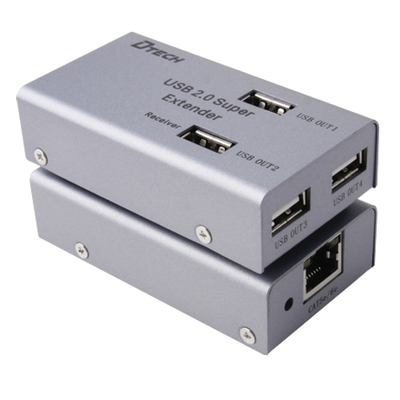 USB LAN extender - 1 USB input - 4 USB outputs - Maximum connection length 50m [%VAR%] - Plug and Play