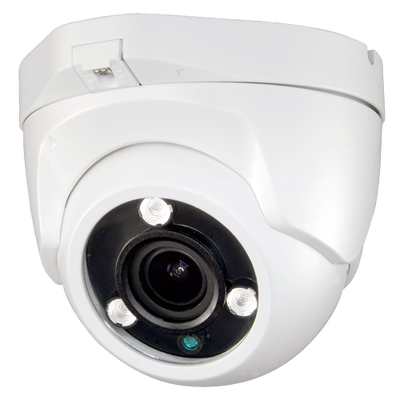 Cámara domo gama ECO 1080p - 4 en 1 (HDTVI / HDCVI / AHD / CVBS) - Brigates© BG0806 de 1/2,7" - Lente motorizada varifocal 2,7~13,5 mm - Conjunto de LED IR Alcance de 40 m - Menú OSD remoto desde DVR