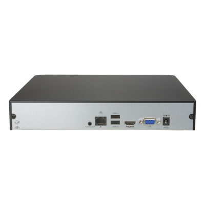 Videoregistratore NVR per telecamere IP - Uniarch - 16 CH video /  Compressione Ultra 265 - HDMI 4K e VGA - Risoluzione massima 8 Mp - Ammette 1 hard disk