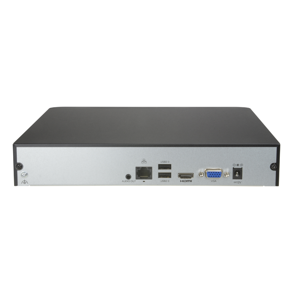 Videoregistratore NVR per telecamere IP - Uniarch - 16 CH video /  Compressione Ultra 265 - HDMI 4K e VGA - Risoluzione massima 8 Mp - Ammette 1 hard disk