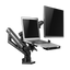 Supporto per laptop e monitor/TV - Installazione a tavolo - Inclinazione, Rotazione Monitor, Rotazione Staffa tra -90º ~ +90º  - Compatibile con VESA 75×75, 100x100mm - Resistenza al carico 8 Kg - Schermi 17"~32"