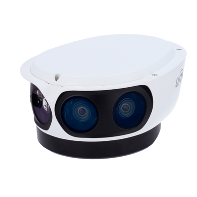 Telecamera IP panoramica 12 Megapixel (4096x1800) - Gamma Pro - 1/1.8" Progressive Scan CMOS - Ottica 4.2 mm | 4 Ottiche - IR 50 m | Allarmi - Interface WEB, CMS, Smartphone e NVR