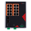 Safire Switch Industrial Alimentación AC 90~264V - 16 puertos Gigabit + 2 SFP Gigabit - 12 Puertos PoE+ 30W + 4 Puertos Hi-PoE 60W - PoE Watchdog - Hasta 260W Potencia PoE total - Instalación carril DIN