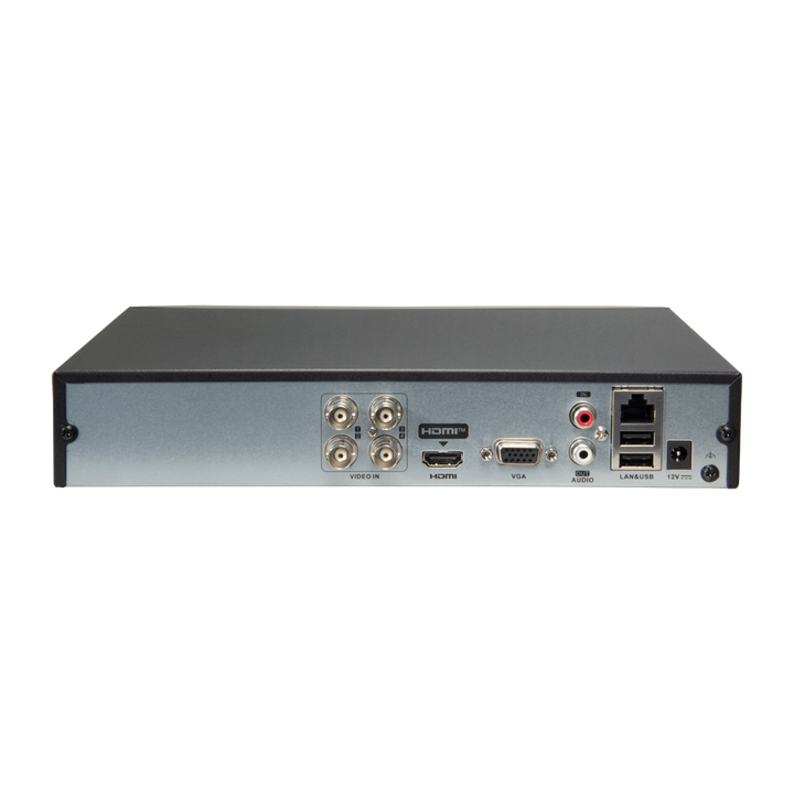 Videoregistratore 5n1 Safire - Audio su cavo coassiale - 4CH HDTVI/HDCVI/HDCVI/AHD/CVBS/CVBS/ 4+1 IP - 1080P Lite (25FPS) - Uscita HDMI e VGA - 1 HDD