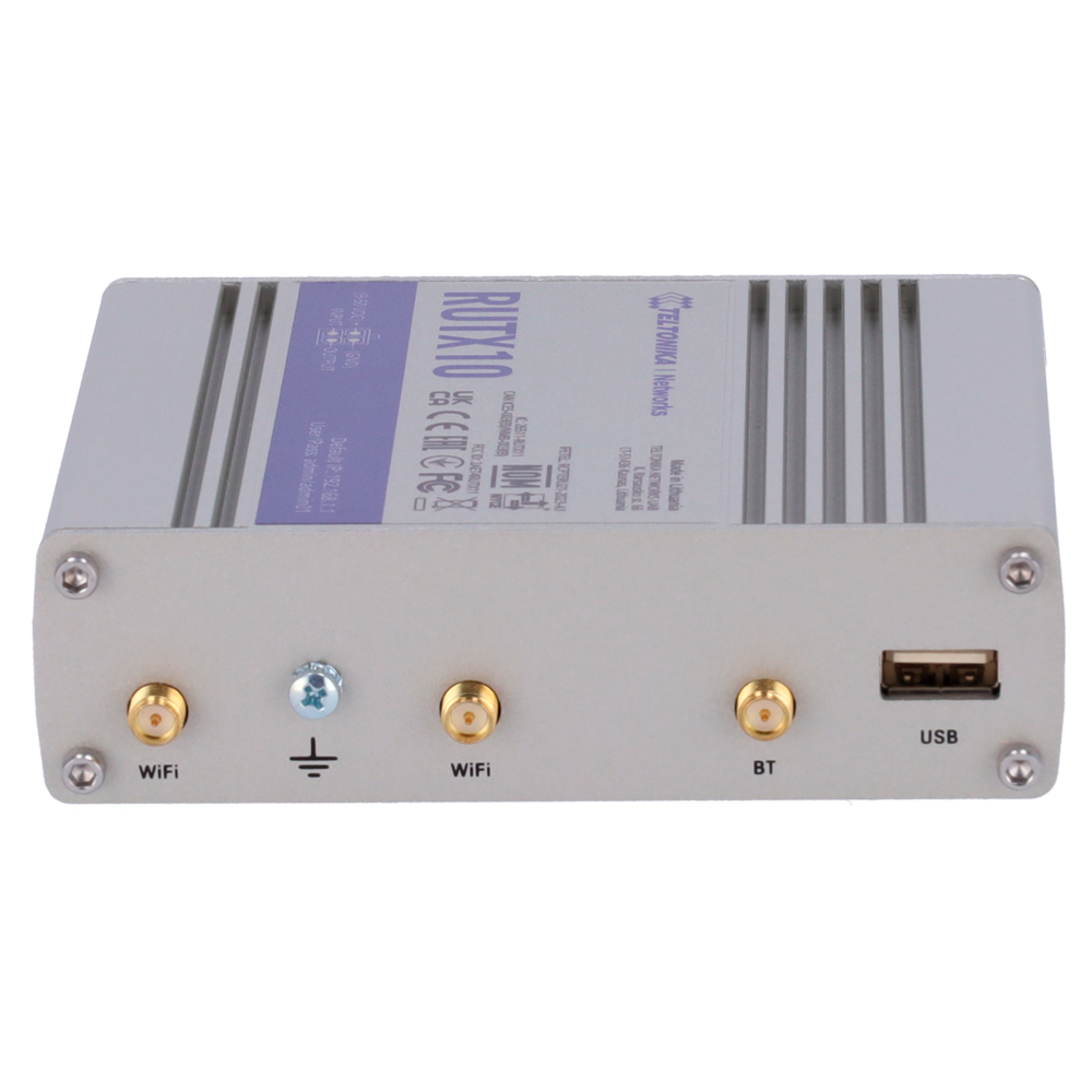 Teltonika Router Industriale - Wi-Fi 5 - Bluetooth LE 4.0 - 4 porte Ethernet RJ45 Gigabit - USB 2.0  - Ingresso/Uscita Digitale