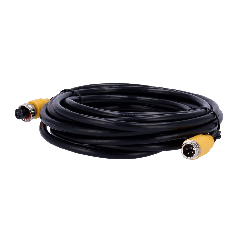 Streamax - Cavo per telecamere AHD - Connettore M12 tipo aviazione - 4 Pin - Lunghezza 5m - Femmina - Femmina