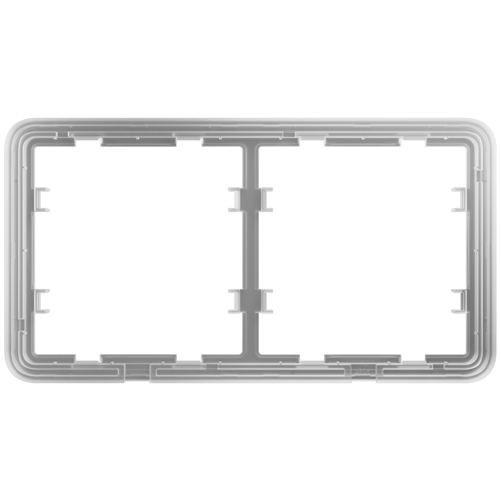 Telaio per due interruttori - Compatibile con 2 x AJ-SIDEBUTTON - Innowatt