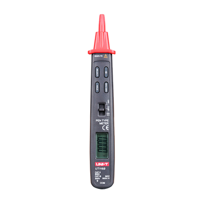 Multimetro digitale a penna - Schermo LCD - Misurazione della tensione DC e AC fino a 300V - Misurazione della resistenza e della capacitanza - Cicalino per test di continuità | Test dei diodi - Rilevamento del campo elettrico (EF)