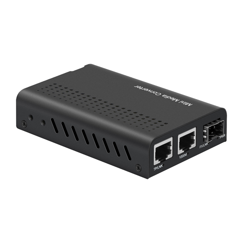 Convertitore multimediale - 2x Ethernet RJ45 - 1x SFP - Gigabit - 10/100/1000 Base-TX - Dimensione ridotta