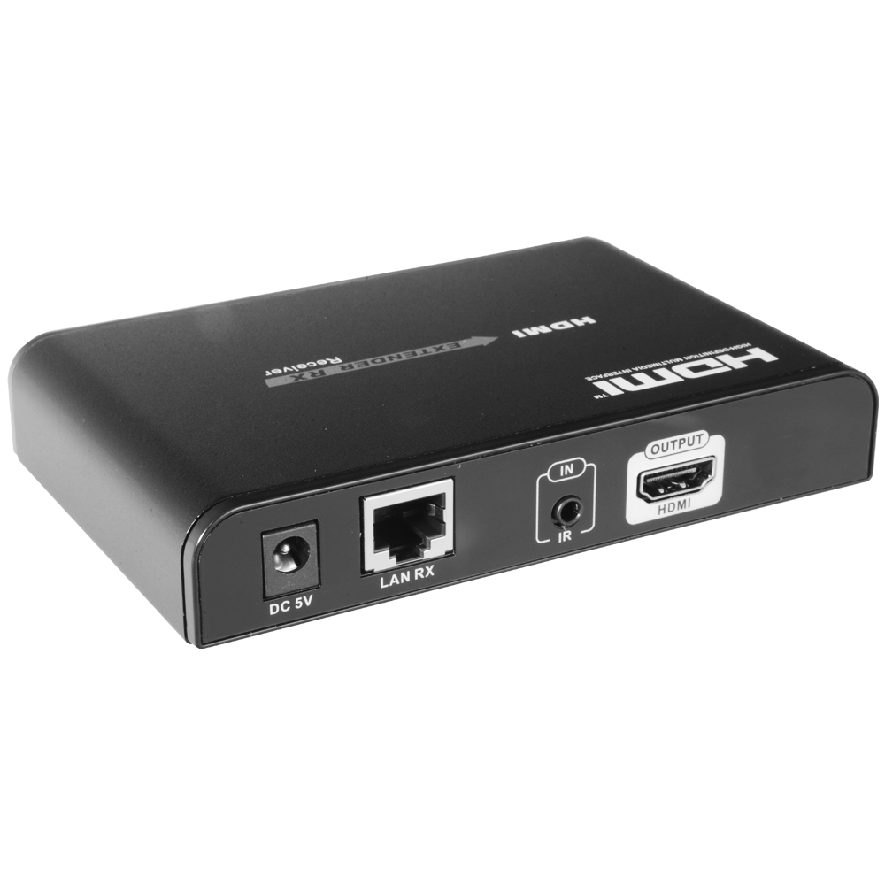Estensore attivo HDMI 1080p [%VAR%] - Ricevitore compatibile HDMI-EXT-PRO - Portata 120 m su cavo UTP Cat 6 - Trasmissione IR - Consente il collegamento punto a punto fino a 253 ricevitori