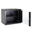 Armadio rack a parete - Fino a 12U rack da 19" - Fino a 60 Kg di carico - Con ventilazione e passacavi - 2 ventola, vassoio, ciabatta a 6 prese inclusi - Non assemblato
