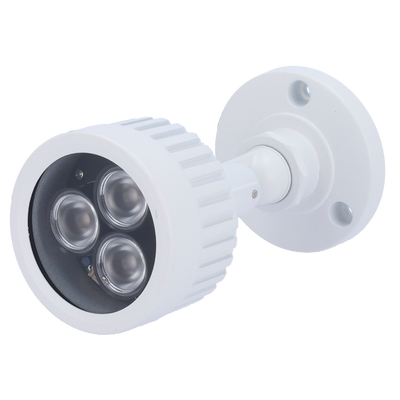 infrarosso di messa a fuoco 50m - Iluminazione LEDs - 60° di apertura - 3 leds Ø10 - Esso comprende una cellula di fotocontrollo - 100 x 95 x 90 mm