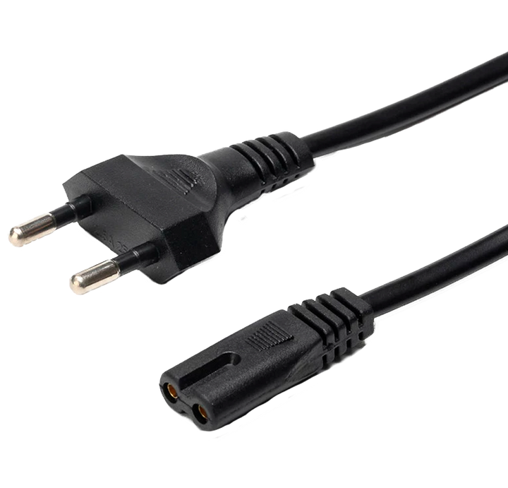 Power Cord - AC Adapter - Compatible with Type F plugs - 250VAC / 2.5A - 150cm long