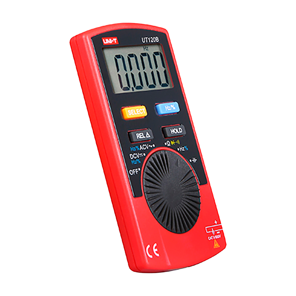 Multimetro digitale tascabile - Display EBTN - Misurazione della tensione DC e AC fino a 600V - Funzione Autorange - Misurazione della resistenza e della capacitanza - Cicalino per test di continuità: Funzione NCV