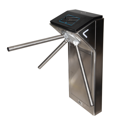 Two-way access switch - 3 automatic rotary arms - Controls, alarms and opening modes - Floor dimensions 600 mm | Adjustable force - 1.5 mm SUS304 stainless maple | IP54 - Compatible with third party systems