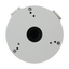 Junction box - For dome cameras - Roof or wall installation - Cable pin - White colour