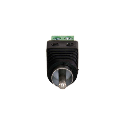 Connettore SAFIRE - RCA maschio - Uscita +/ da 2 terminali - 36 mm (Fo) - 13 mm (An) - 5 g