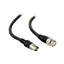 Prepared coaxial cable - BNC male to BNC female - RG59 coaxial - Length 2 m - Black color - Robust construction