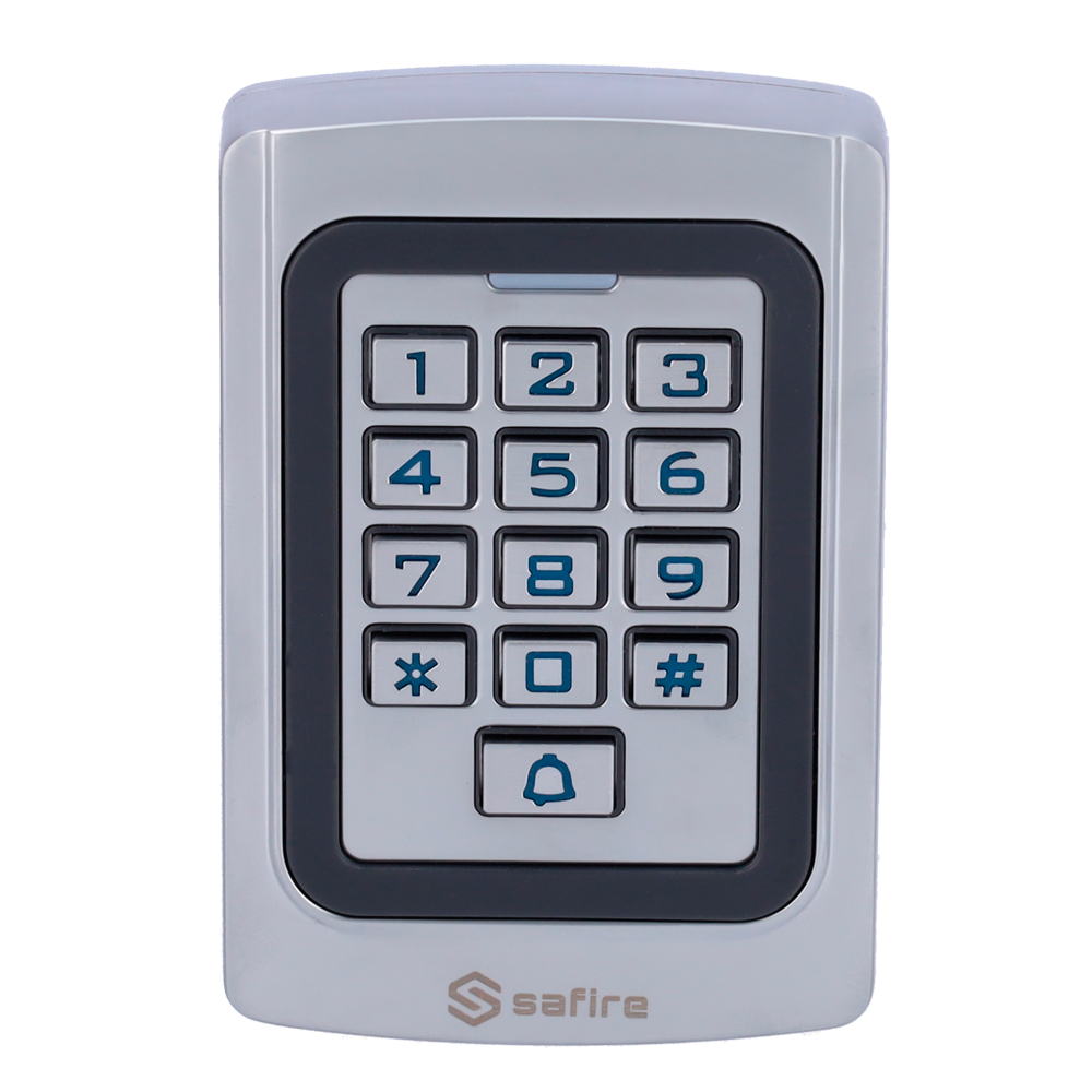 Control de acceso autónomo - Acceso por tarjeta EM, PIN y App - Salida de relé, pulsador y timbre - Wiegand 26 y WiFi | Control de tiempos - App Tuya Smart para gestión y aperturas remotas - Apto para exterior IP68