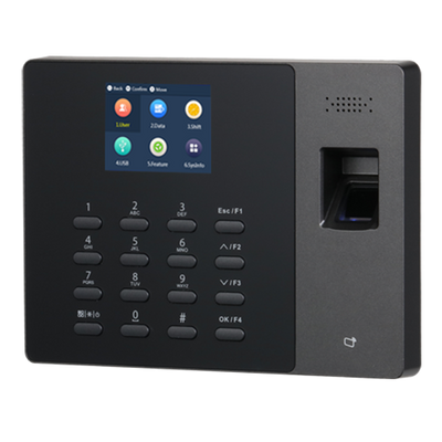 Control de Presencia - Huellas, tarjeta MF y teclado - 2.000 grabaciones / 100.000 registros - TCP/IP y USB - Indicaciones de voz - Compatible con software SmartPSS
