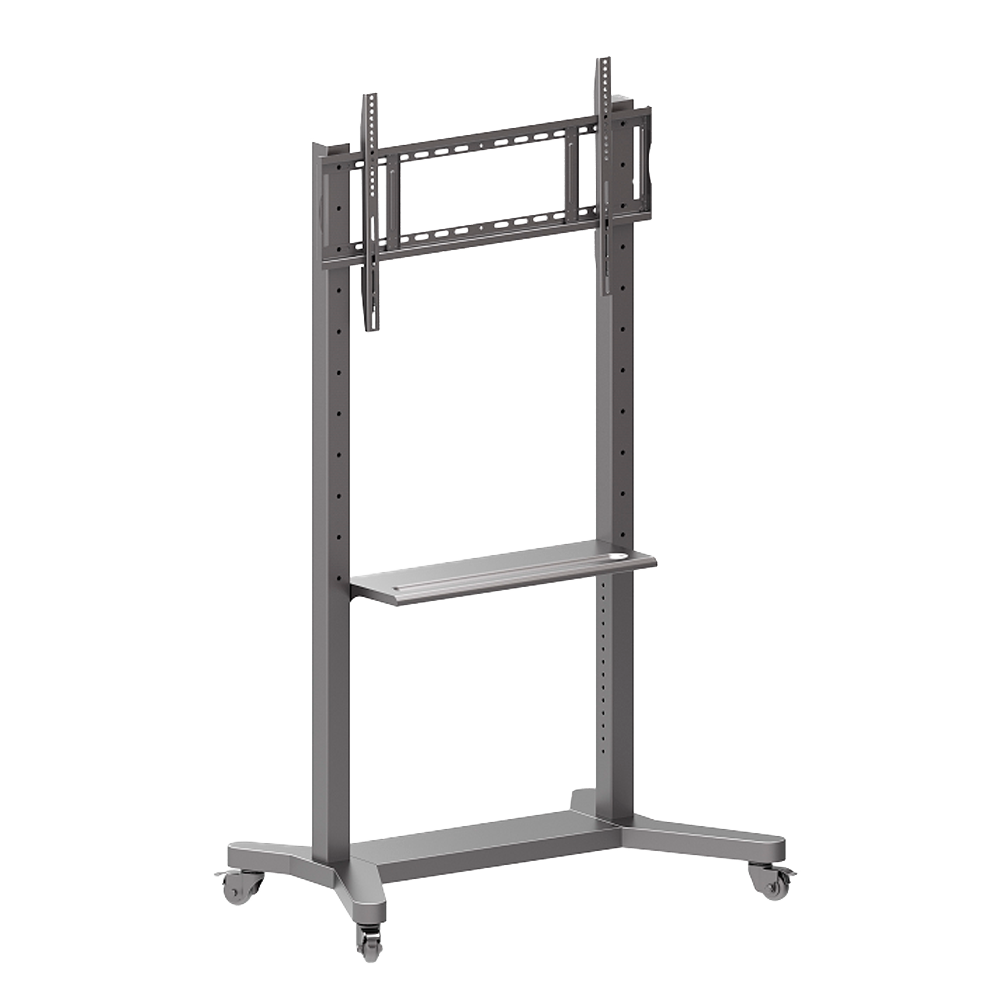 Soporte de suelo con ruedas y bandas - Altura ajustable - Hasta 86" - Peso máximo 80Kg - VESA max 800 x 500mm