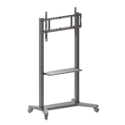 Soporte de suelo con ruedas y bandas - Altura ajustable - Hasta 86" - Peso máximo 80Kg - VESA max 800 x 500mm