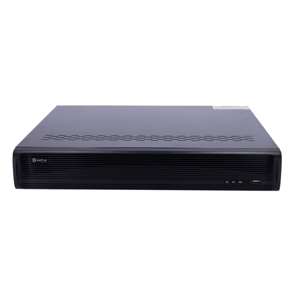 Safire Smart - Videoregistratore NVR per telecamere IP gamma A2 - 32CH video / Compressione H.265+ / 4HDD - Risoluzione fino a 12Mpx / Larghezza di banda 192Mbps - HDMI 4K, HDMI FullHD e VGA / Dewarping Fisheye - Riconoscimento facciale / Ricerca intellig