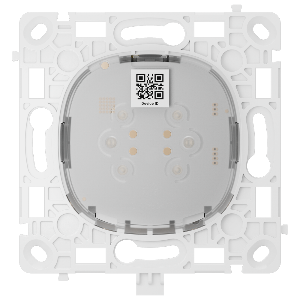 Relé interruptor inteligente doble y conmutable - Inalámbrico 868 MHz Jeweller - Alcance de comunicación hasta 1100 m - Alimentación 230 V AC 50 Hz - Sin necesidad de cable neutro - Ajax - LightSwitch LightCore (2 Gang/2 way)